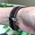 Bespoke Watch Strap in Chocolate Brown Crocodile