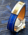 Bespoke Watch Strap in Electric Blue Crocodile