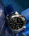 Bespoke Watch Strap in Electric Blue Crocodile