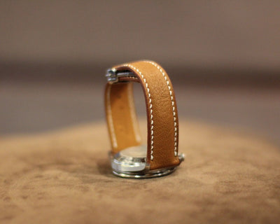 Bespoke Watch Strap in Brown Chevre