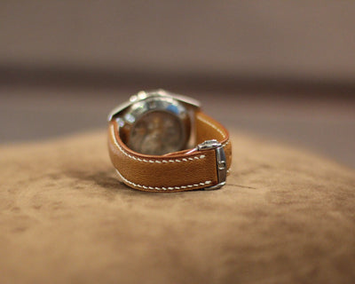 Bespoke Watch Strap in Brown Chevre