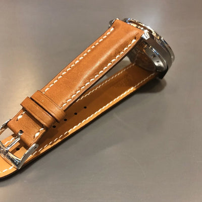 Bespoke Watch Strap in Golden Barenia