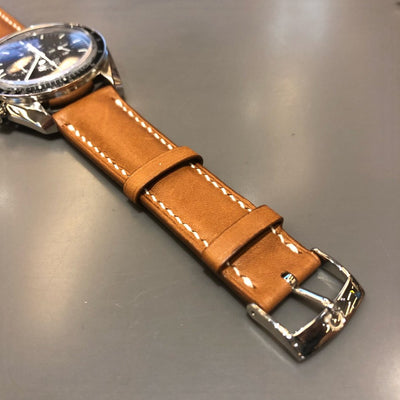 Bespoke Watch Strap in Golden Barenia