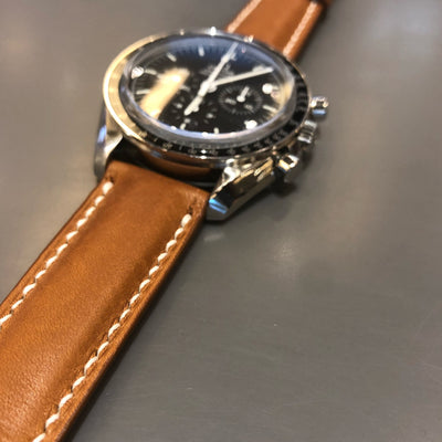 Bespoke Watch Strap in Golden Barenia