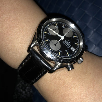 Bespoke Watch Strap in Black Crocodile