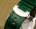 Bespoke Watch Strap in Hunter Green Crocodile