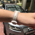 Bespoke Watch Strap in White Chevre
