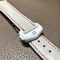Bespoke Watch Strap in White Chevre