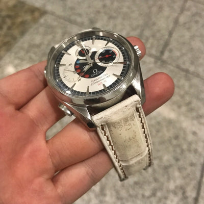 Bespoke Watch Strap in Natural Himalayan Crocodile