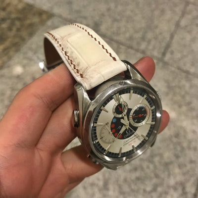 Bespoke Watch Strap in Natural Himalayan Crocodile