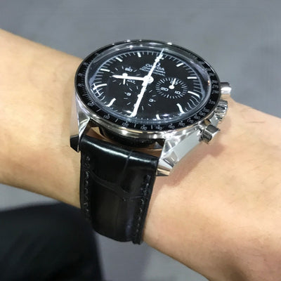 Bespoke Watch Strap in Black Alligator