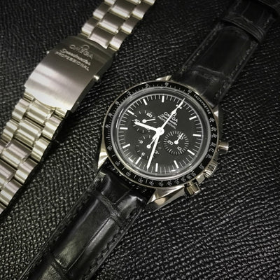 Bespoke Watch Strap in Black Alligator