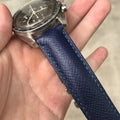 Bespoke Watch Strap in Navy Blue Epsom