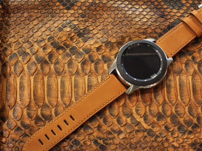Bespoke Watch Strap in Golden Barenia