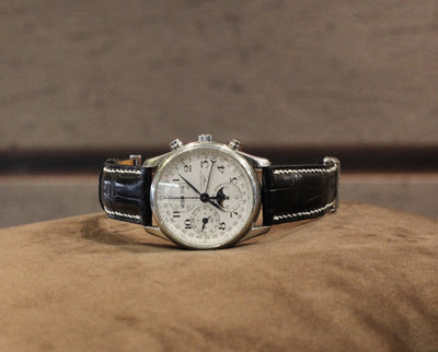 Bespoke Watch Strap in Black Crocodile