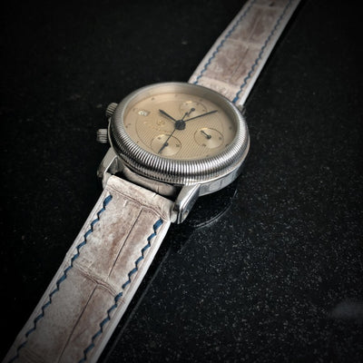Bespoke Watch Strap in Natural Himalayan Crocodile