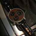 Bespoke Watch Strap in Black Crocodile