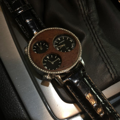 Bespoke Watch Strap in Black Crocodile