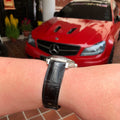 Bespoke Watch Strap in Black Crocodile