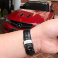Bespoke Watch Strap in Black Crocodile