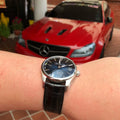 Bespoke Watch Strap in Black Crocodile