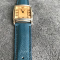 Bespoke Watch Strap in Blue Chevre