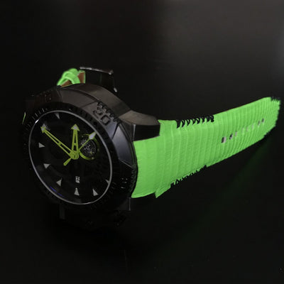 Bespoke Watch Strap in Lime Green Lizard
