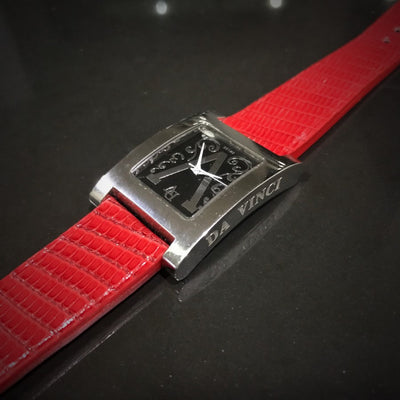 Bespoke Watch Strap in Red Lizard