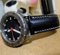 Bespoke Watch Strap in Black Chevre