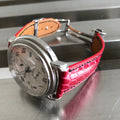 Bespoke Watch Strap in Fuchsia Pink Crocodile