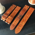 Bespoke Watch Strap in Brown Ostrich
