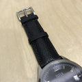 Bespoke Watch Strap in Black Chevre