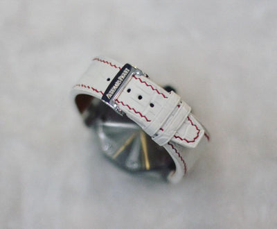 Bespoke Watch Strap in White Alligator