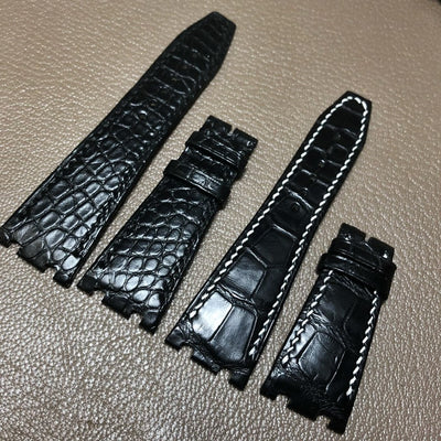 Bespoke Watch Strap in Black Alligator