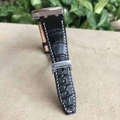 Bespoke Watch Strap in Black Alligator