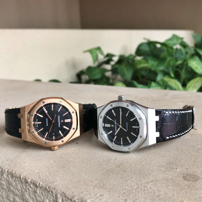 Bespoke Watch Strap in Black Alligator