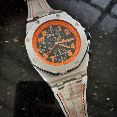 Bespoke Watch Strap in Himalayan Crocodile