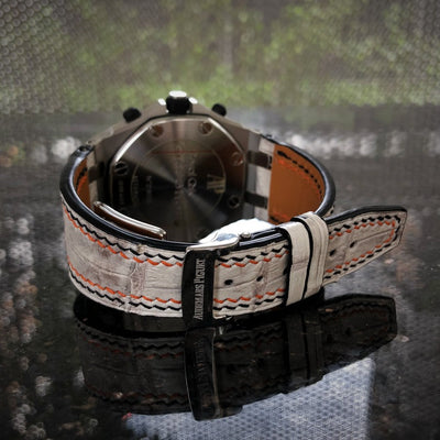 Bespoke Watch Strap in Himalayan Crocodile