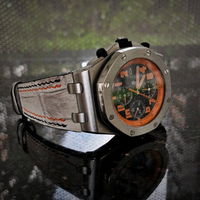 Bespoke Watch Strap in Himalayan Crocodile