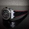 Bespoke Watch Strap in Black Circular Grains Alligator