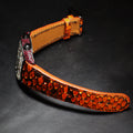 Bespoke Watch Strap in Orange Python