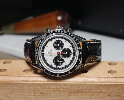 Bespoke Watch Strap in Black Crocodile