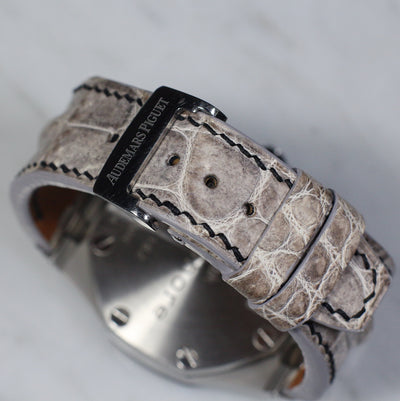 Bespoke Watch Strap in Natural Himalayan Crocodile