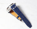 Bespoke Watch Strap in Navy Blue Crocodile