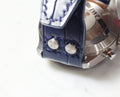 Bespoke Watch Strap in Navy Blue Crocodile