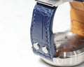 Bespoke Watch Strap in Navy Blue Crocodile