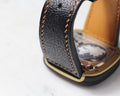 Bespoke Watch Strap in Black Chevre