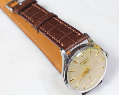 Bespoke Watch Strap in Brown Crocodile