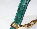 Bespoke Watch Strap in Forest Green Crocodile