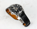 Bespoke Watch Strap in Black Crocodile